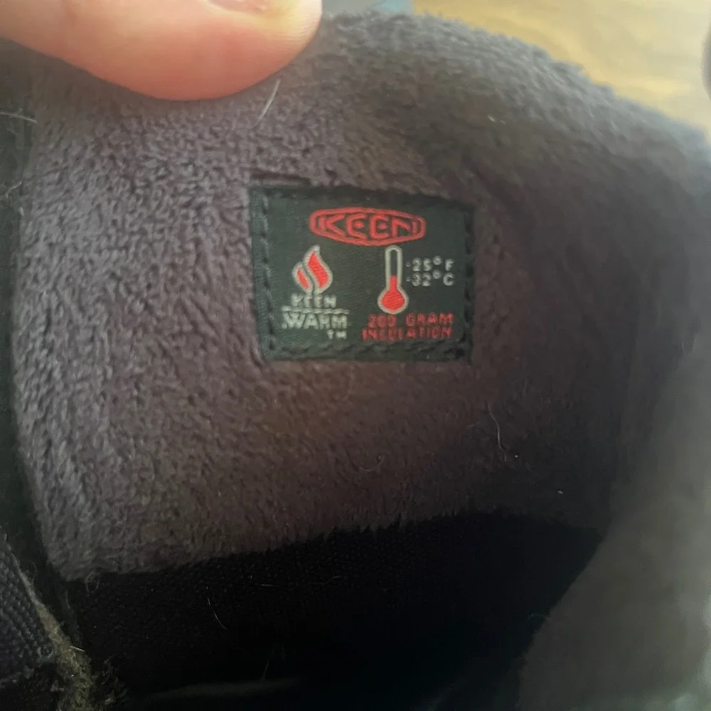 Keen Women's Greta Tall Brown/Red Plaid Waterproof Hiking / Winter Boots